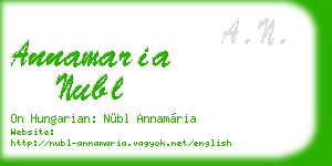 annamaria nubl business card