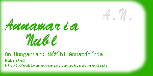 annamaria nubl business card